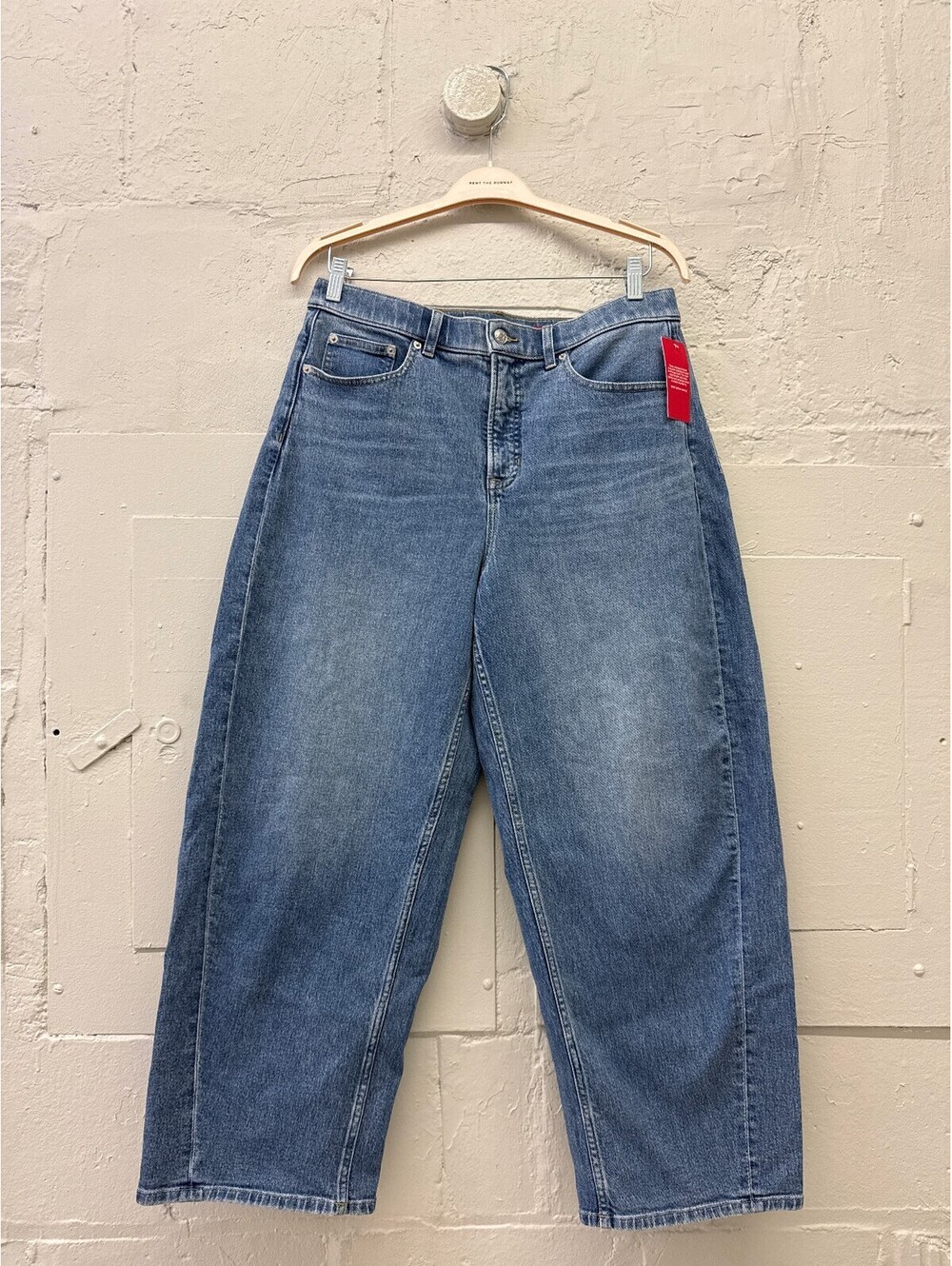 NWT Spanx Shape Authentic 360 Barrel Leg Elysian Jeans Medium Compression